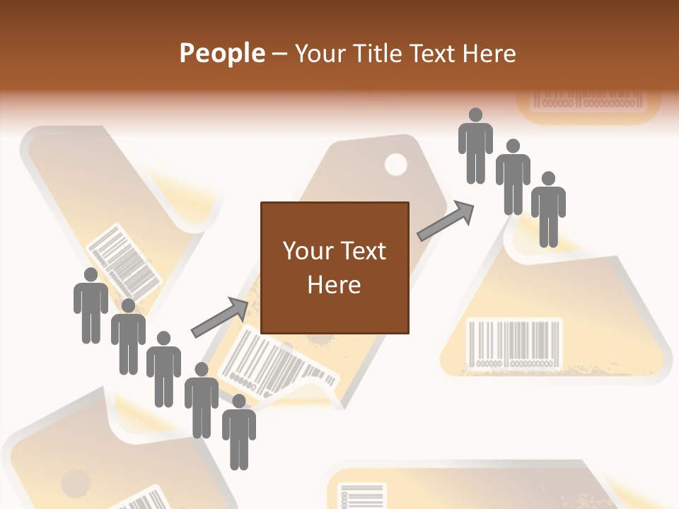 A Set Of Tags With A Barcode On Them PowerPoint Template