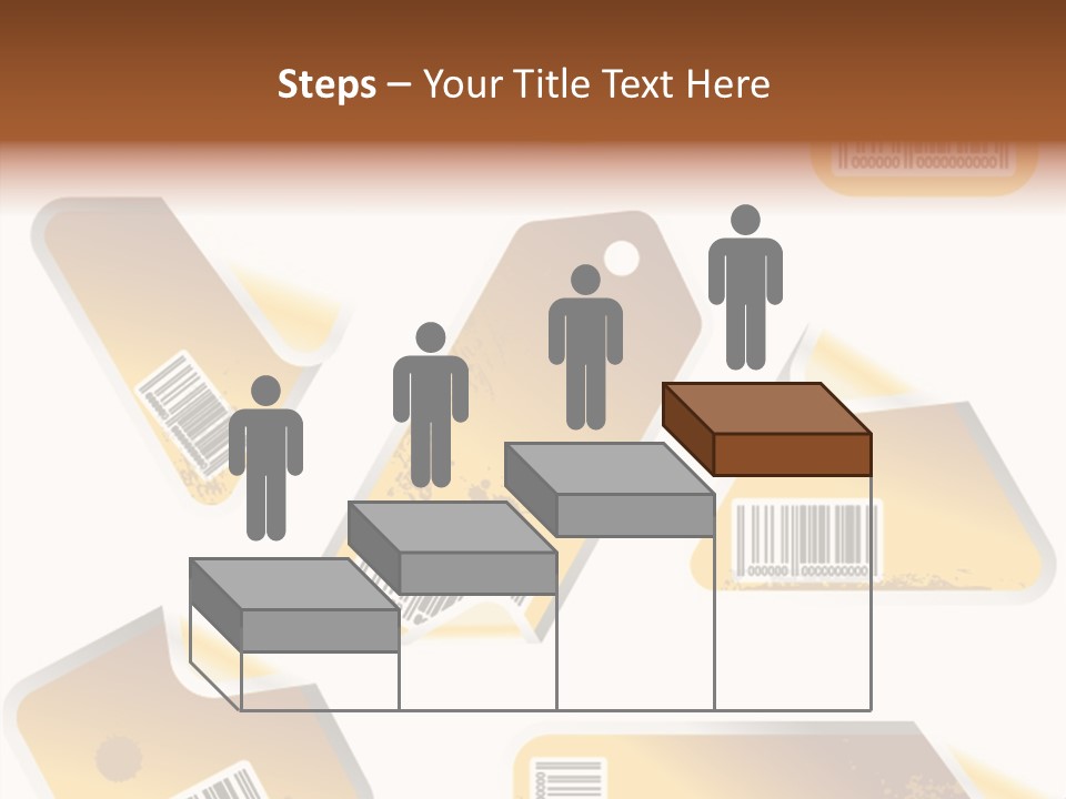 A Set Of Tags With A Barcode On Them PowerPoint Template