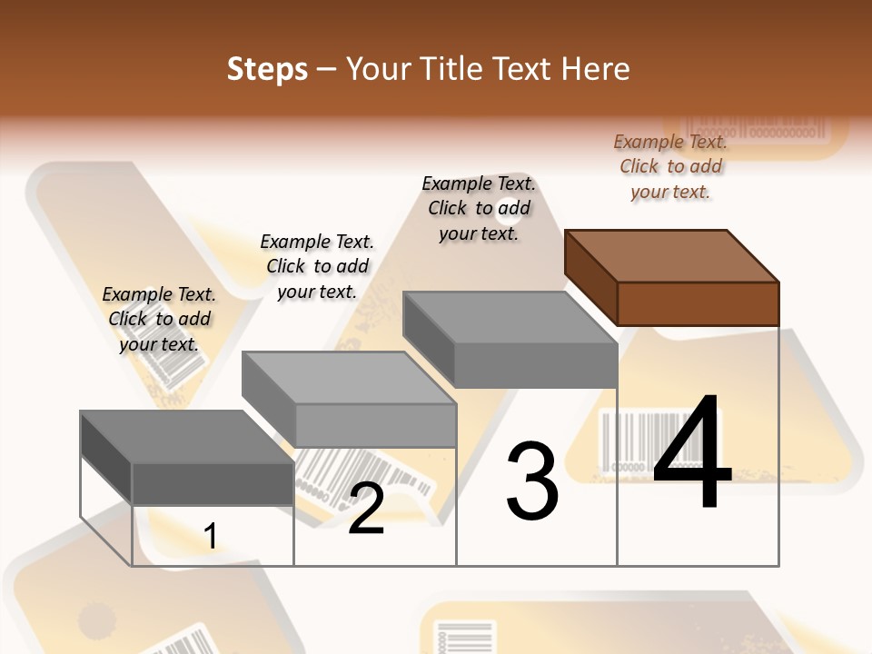A Set Of Tags With A Barcode On Them PowerPoint Template