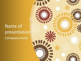 A Powerpoint Presentation With A Flower Pattern On It PowerPoint Template