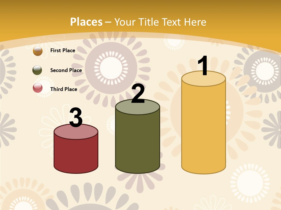 A Powerpoint Presentation With A Flower Pattern On It PowerPoint Template