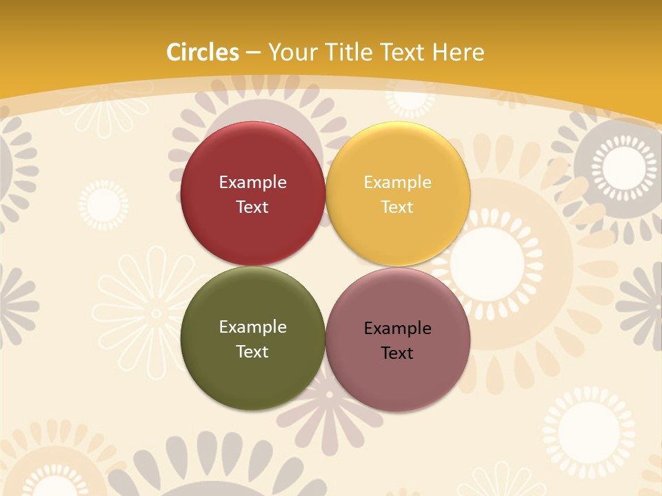 A Powerpoint Presentation With A Flower Pattern On It PowerPoint Template