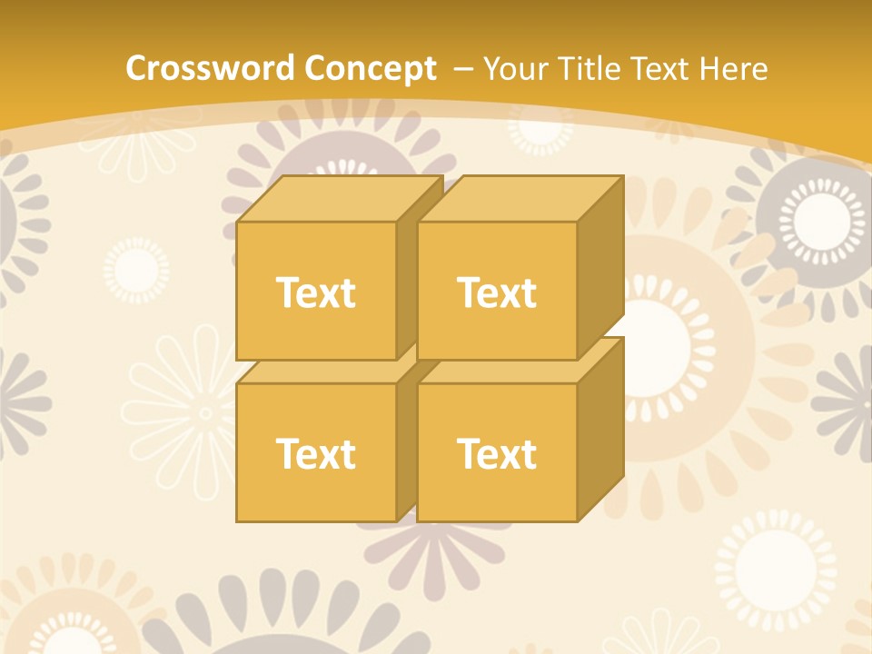 A Powerpoint Presentation With A Flower Pattern On It PowerPoint Template