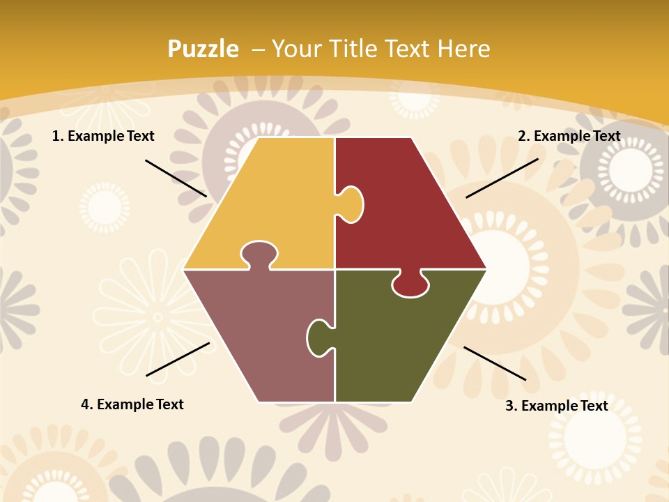 A Powerpoint Presentation With A Flower Pattern On It PowerPoint Template