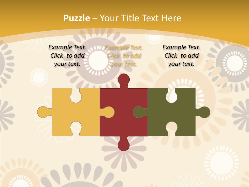 A Powerpoint Presentation With A Flower Pattern On It PowerPoint Template