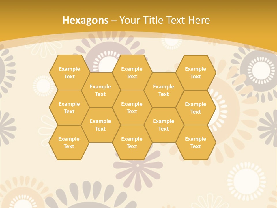 A Powerpoint Presentation With A Flower Pattern On It PowerPoint Template