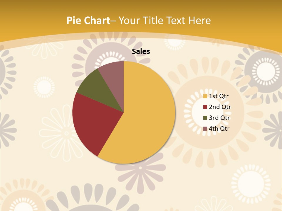 A Powerpoint Presentation With A Flower Pattern On It PowerPoint Template