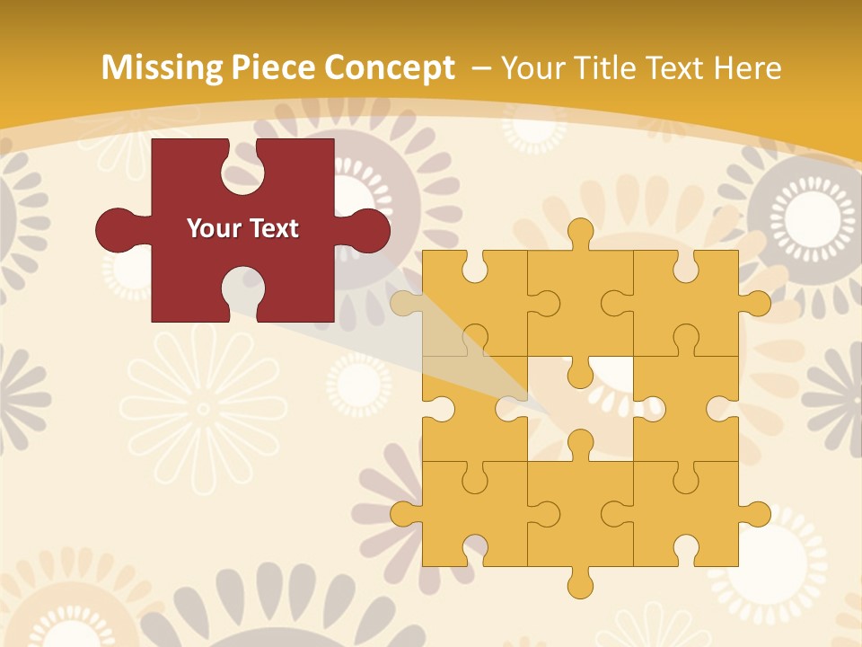 A Powerpoint Presentation With A Flower Pattern On It PowerPoint Template