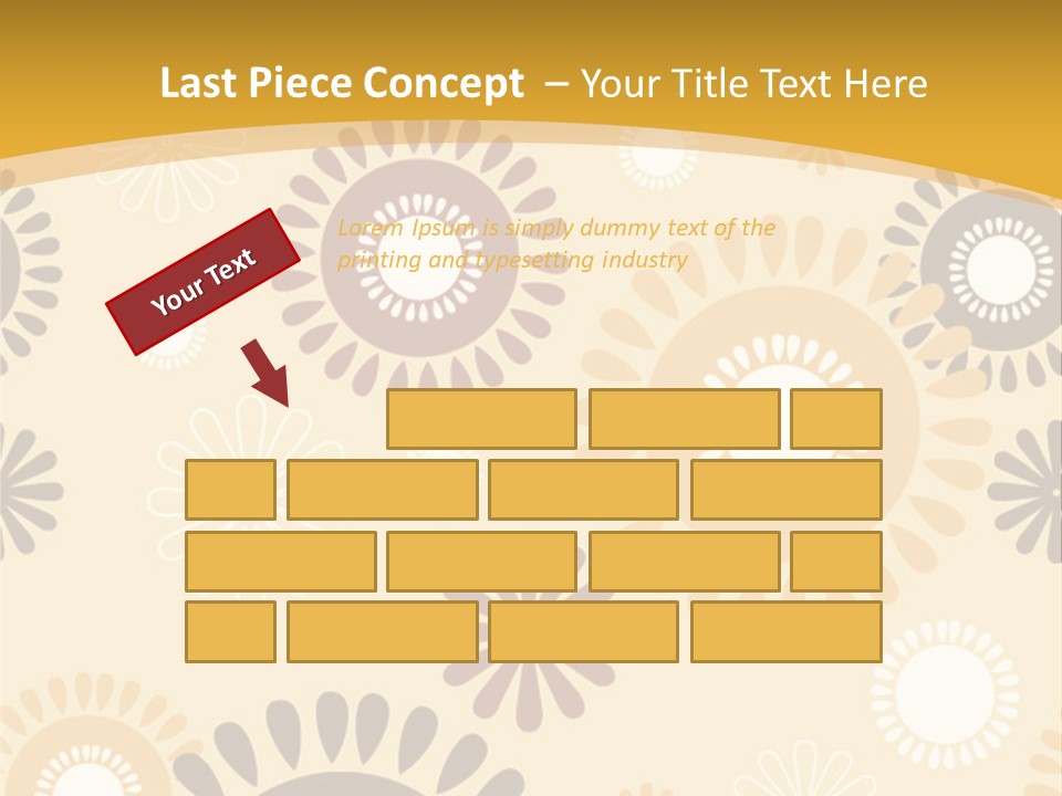 A Powerpoint Presentation With A Flower Pattern On It PowerPoint Template