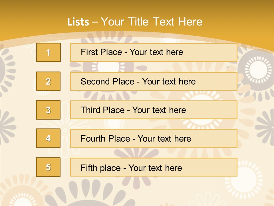A Powerpoint Presentation With A Flower Pattern On It PowerPoint Template
