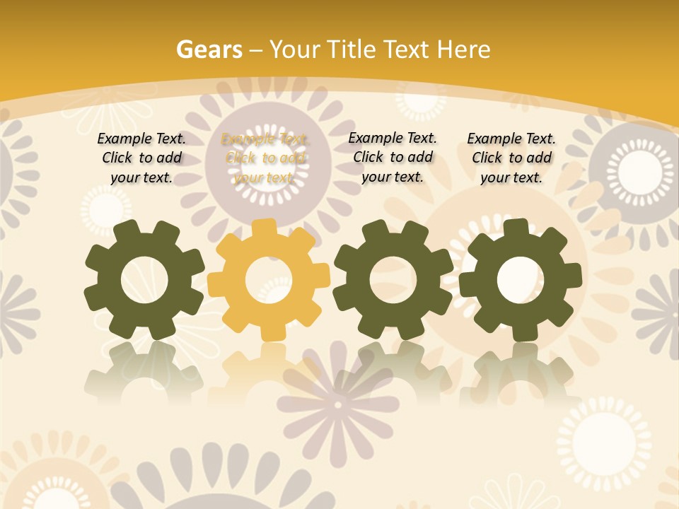 A Powerpoint Presentation With A Flower Pattern On It PowerPoint Template