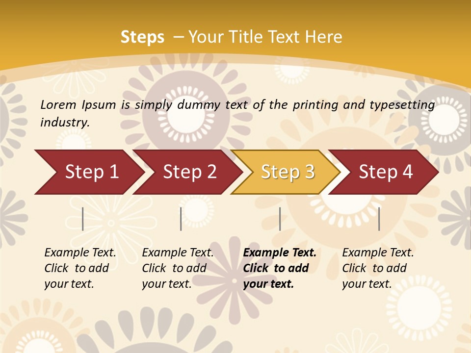 A Powerpoint Presentation With A Flower Pattern On It PowerPoint Template