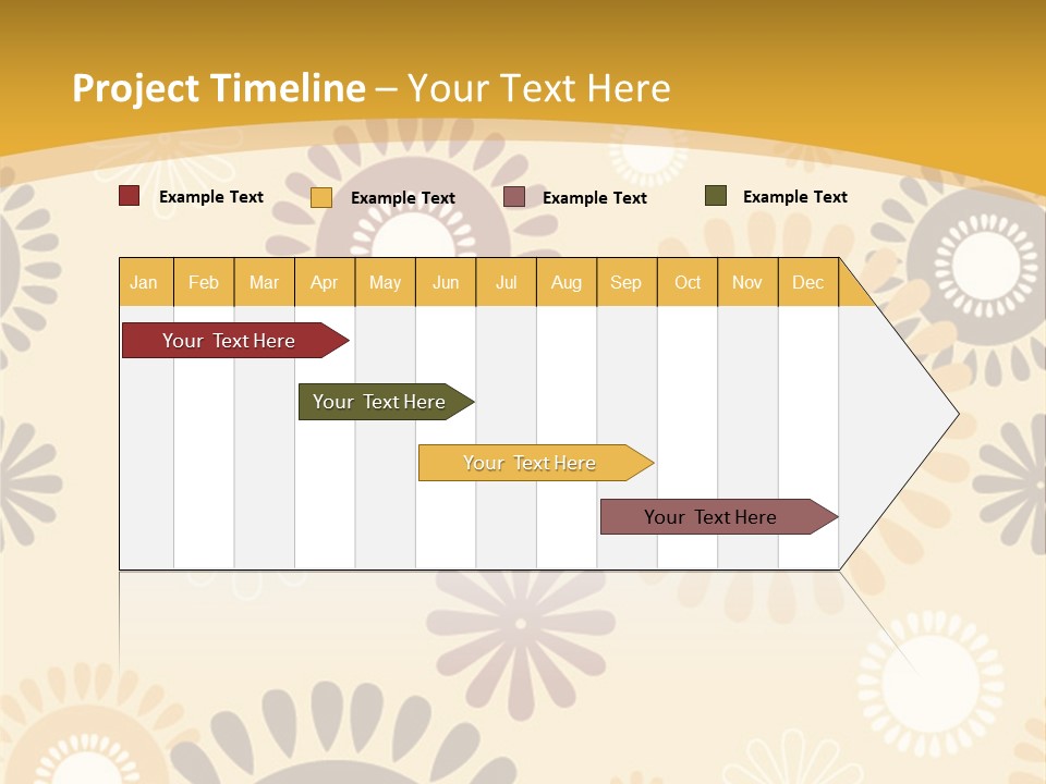 A Powerpoint Presentation With A Flower Pattern On It PowerPoint Template