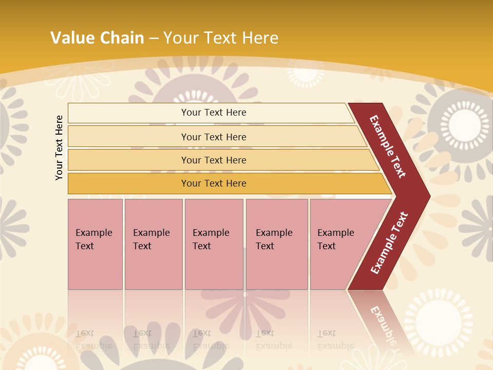 A Powerpoint Presentation With A Flower Pattern On It PowerPoint Template