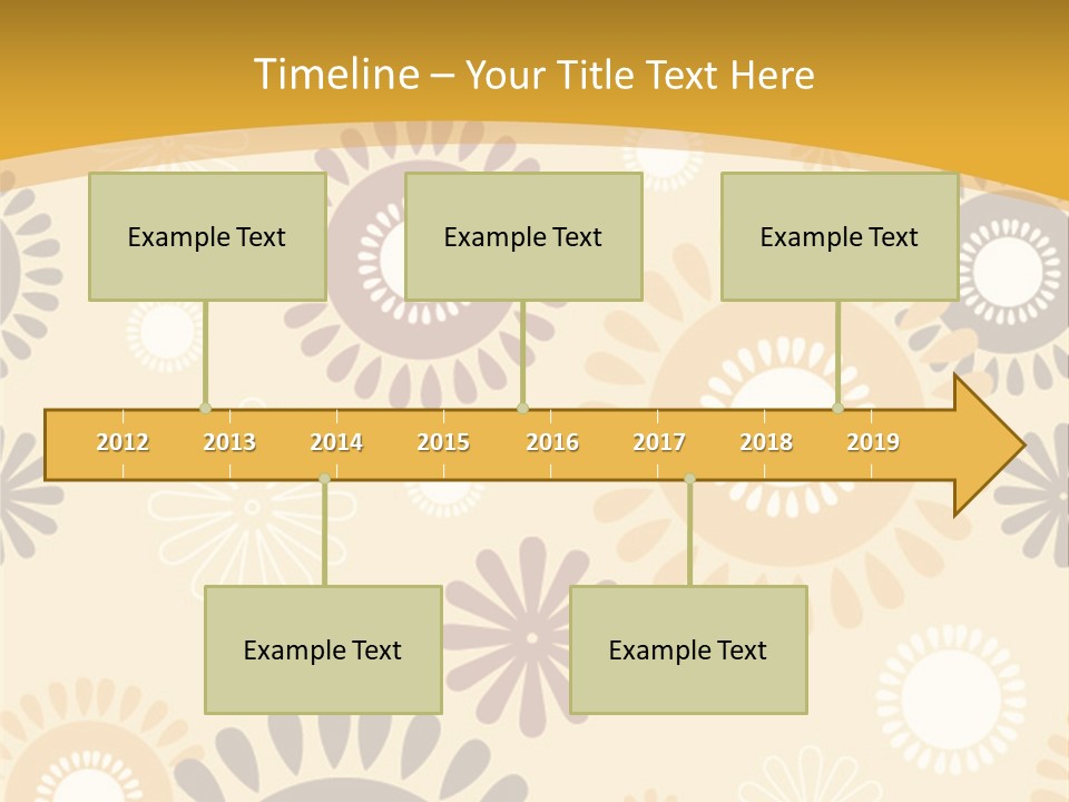 A Powerpoint Presentation With A Flower Pattern On It PowerPoint Template