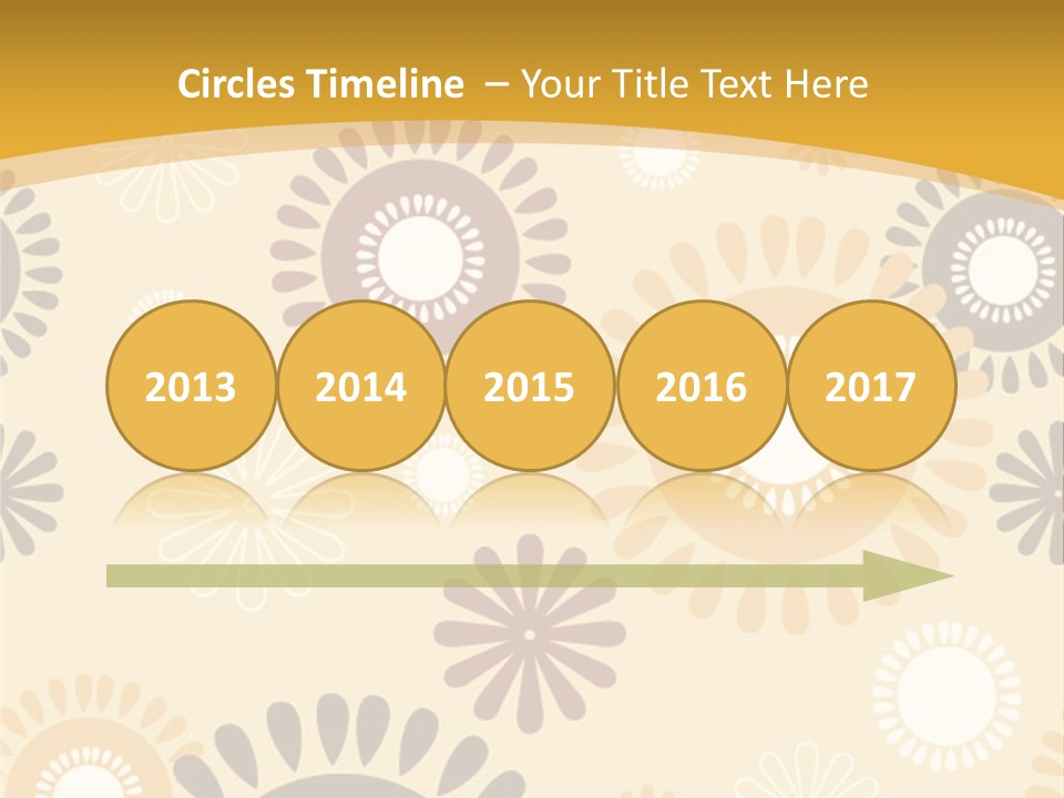 A Powerpoint Presentation With A Flower Pattern On It PowerPoint Template