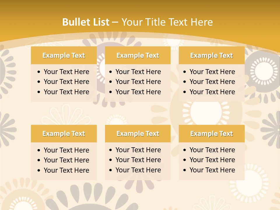 A Powerpoint Presentation With A Flower Pattern On It PowerPoint Template