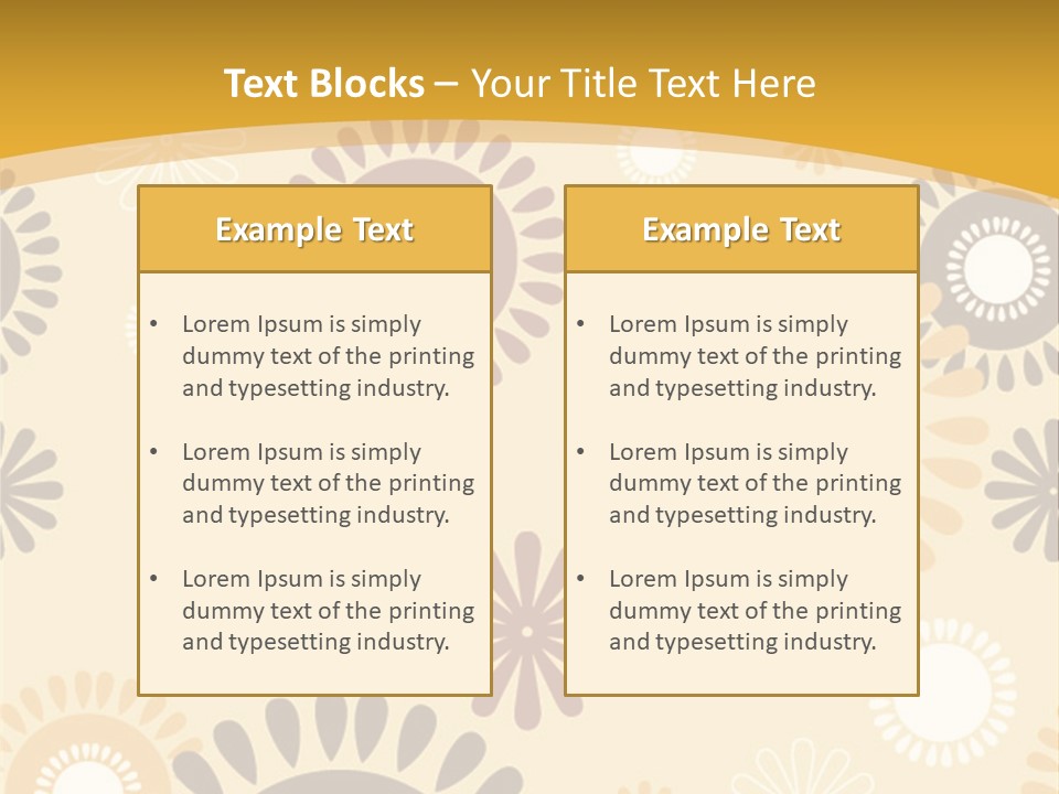 A Powerpoint Presentation With A Flower Pattern On It PowerPoint Template