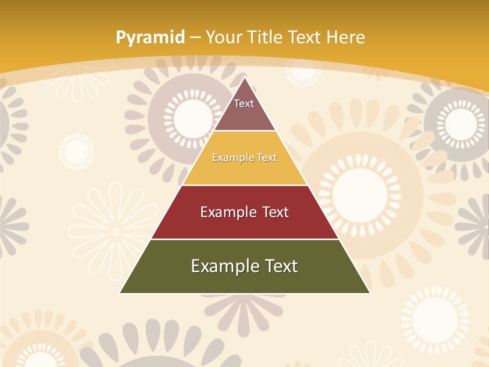 A Powerpoint Presentation With A Flower Pattern On It PowerPoint Template