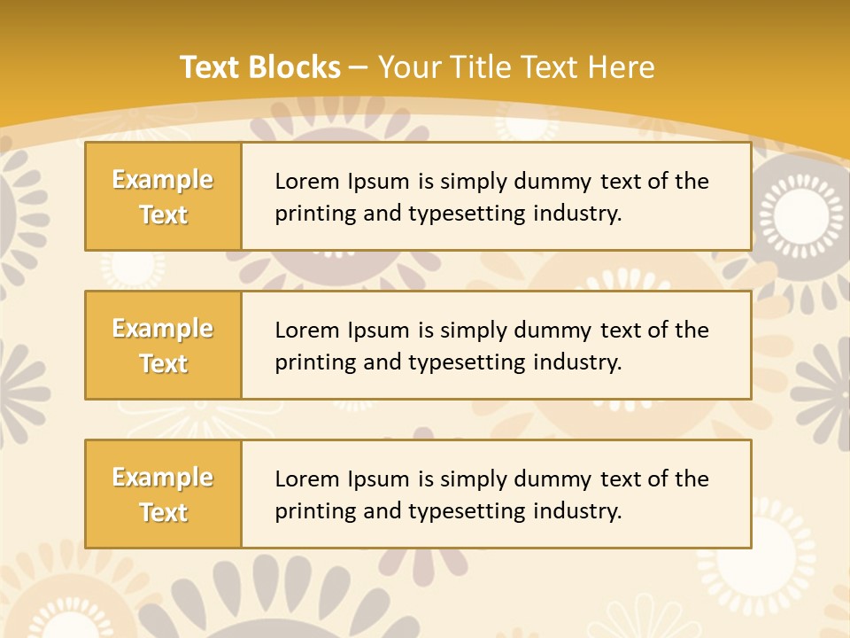 A Powerpoint Presentation With A Flower Pattern On It PowerPoint Template