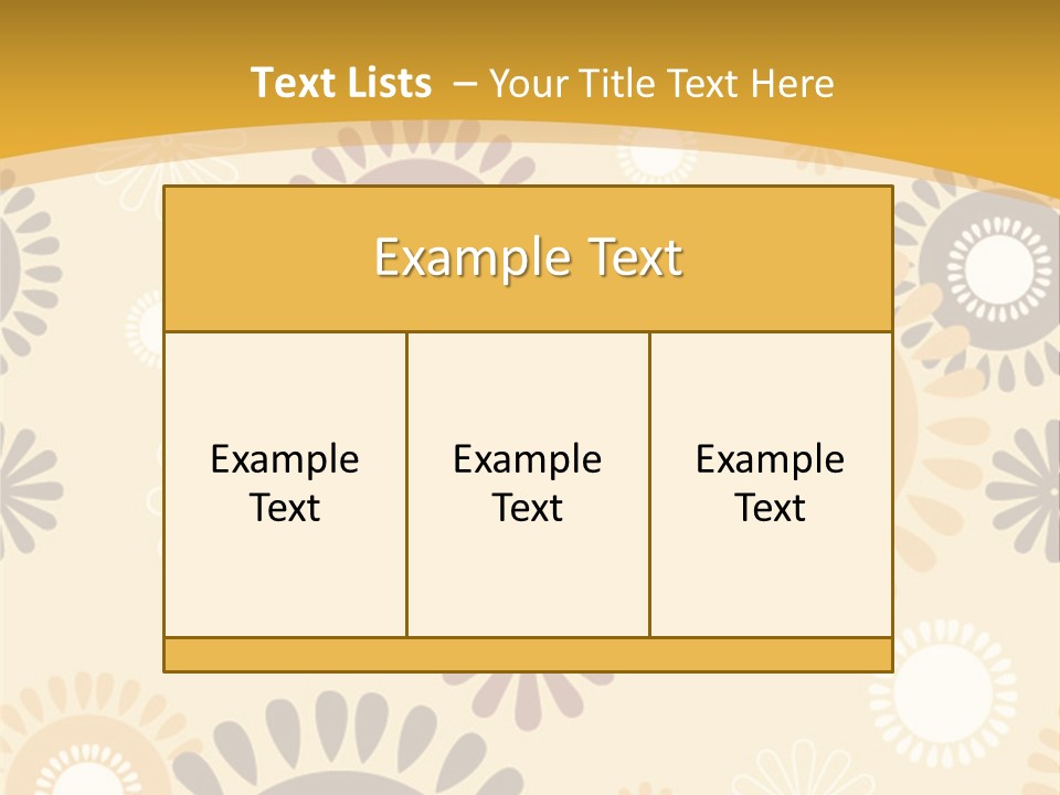 A Powerpoint Presentation With A Flower Pattern On It PowerPoint Template