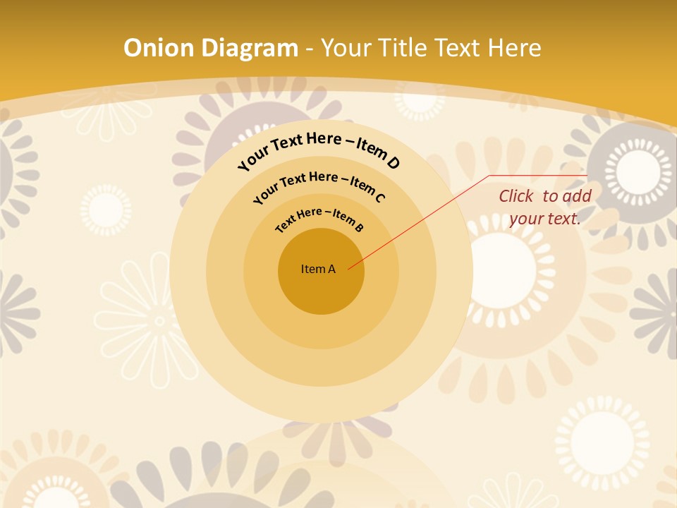 A Powerpoint Presentation With A Flower Pattern On It PowerPoint Template