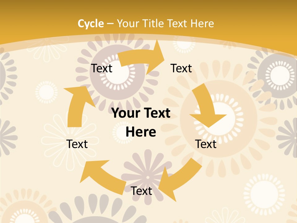 A Powerpoint Presentation With A Flower Pattern On It PowerPoint Template