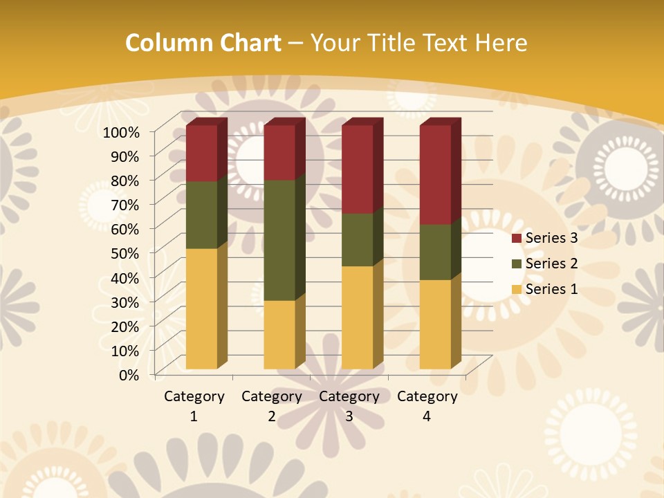 A Powerpoint Presentation With A Flower Pattern On It PowerPoint Template