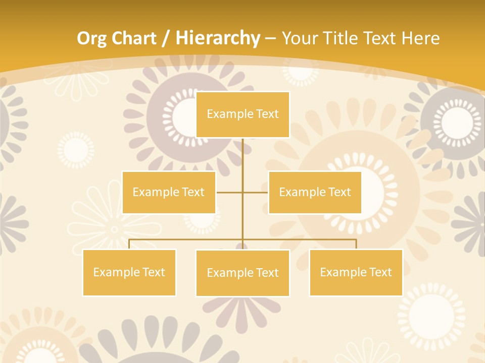 A Powerpoint Presentation With A Flower Pattern On It PowerPoint Template