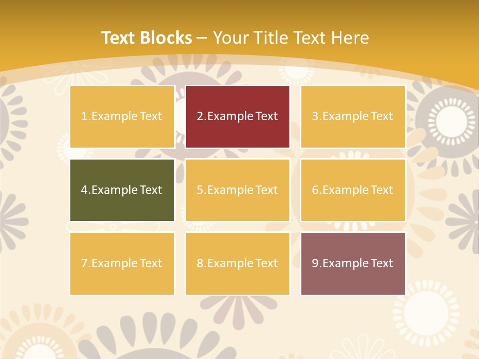 A Powerpoint Presentation With A Flower Pattern On It PowerPoint Template