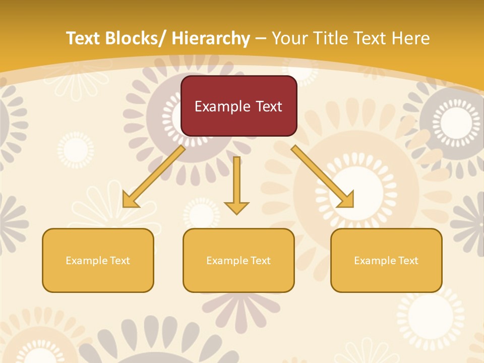 A Powerpoint Presentation With A Flower Pattern On It PowerPoint Template