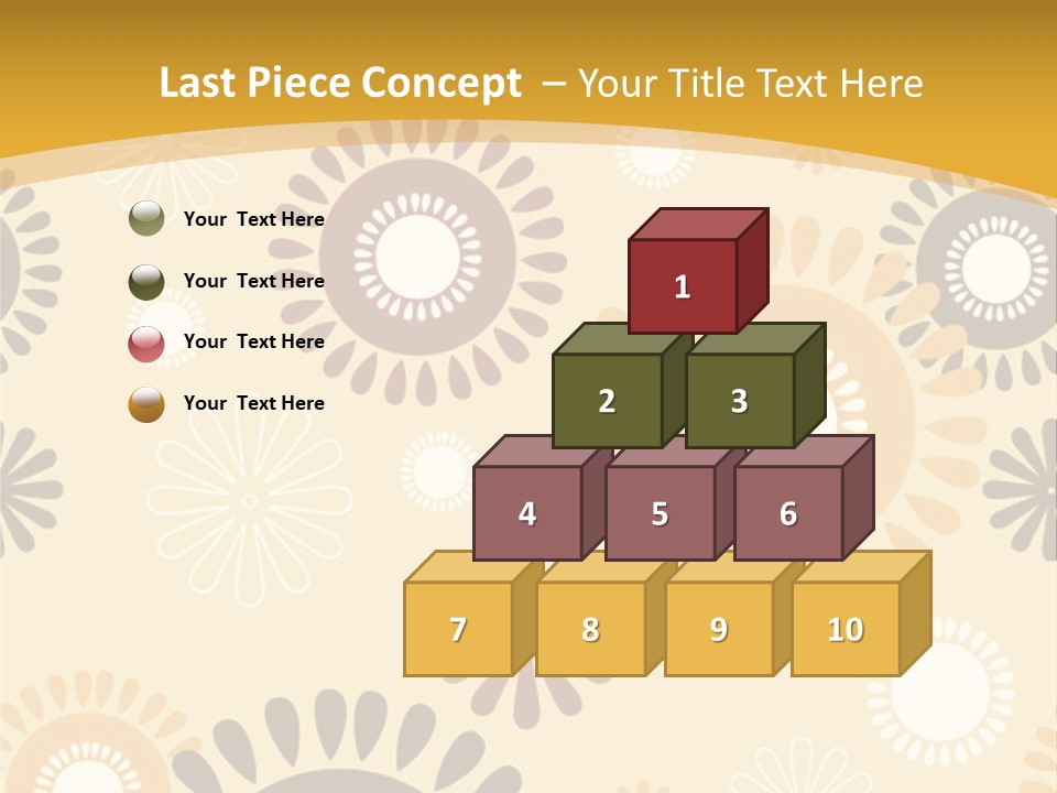 A Powerpoint Presentation With A Flower Pattern On It PowerPoint Template