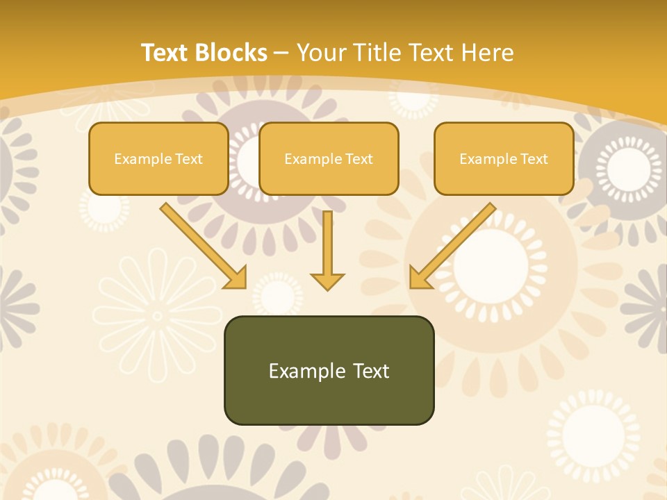 A Powerpoint Presentation With A Flower Pattern On It PowerPoint Template