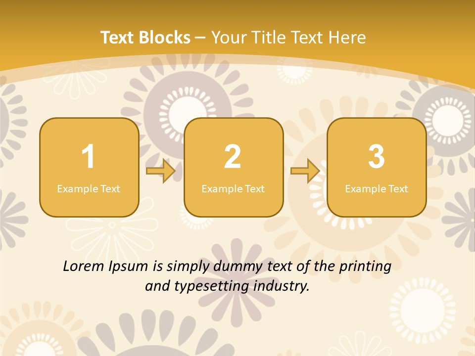 A Powerpoint Presentation With A Flower Pattern On It PowerPoint Template