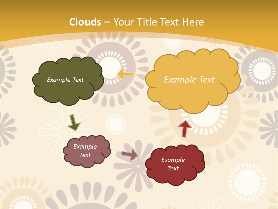 A Powerpoint Presentation With A Flower Pattern On It PowerPoint Template