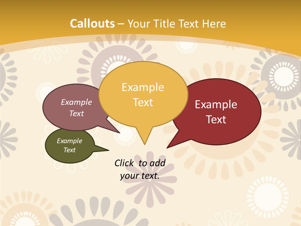 A Powerpoint Presentation With A Flower Pattern On It PowerPoint Template