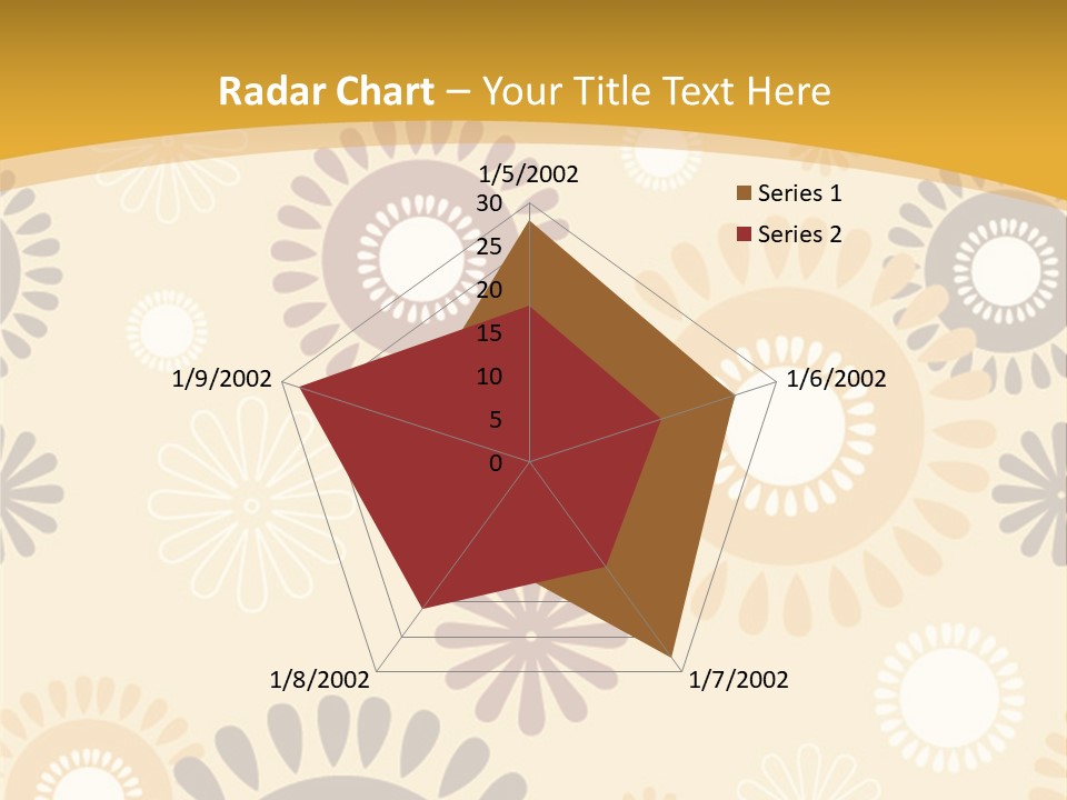 A Powerpoint Presentation With A Flower Pattern On It PowerPoint Template