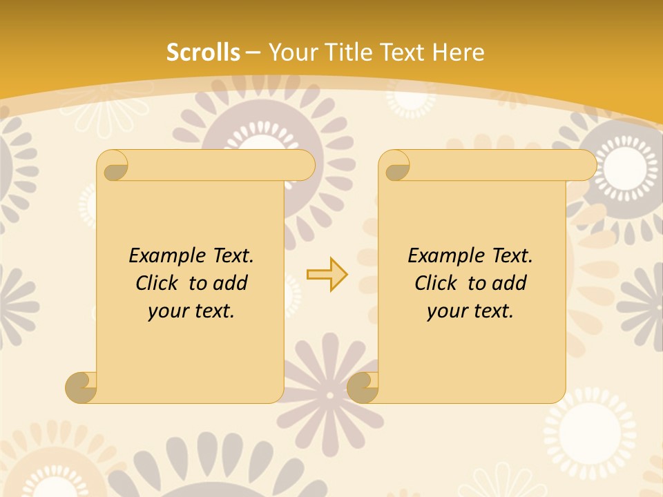 A Powerpoint Presentation With A Flower Pattern On It PowerPoint Template