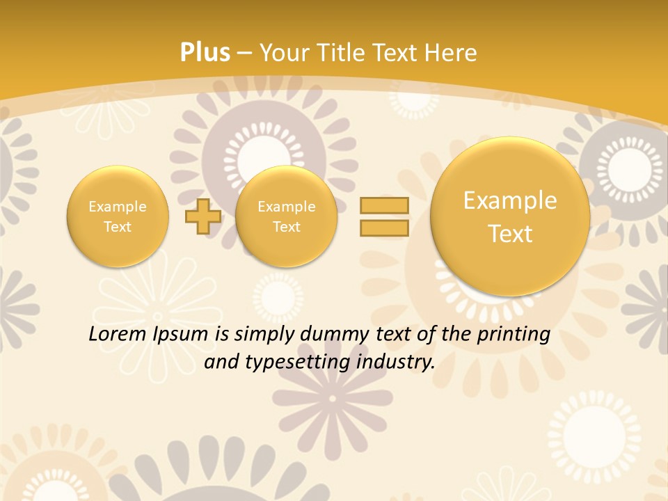 A Powerpoint Presentation With A Flower Pattern On It PowerPoint Template