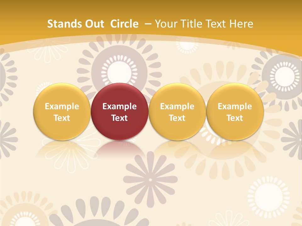 A Powerpoint Presentation With A Flower Pattern On It PowerPoint Template