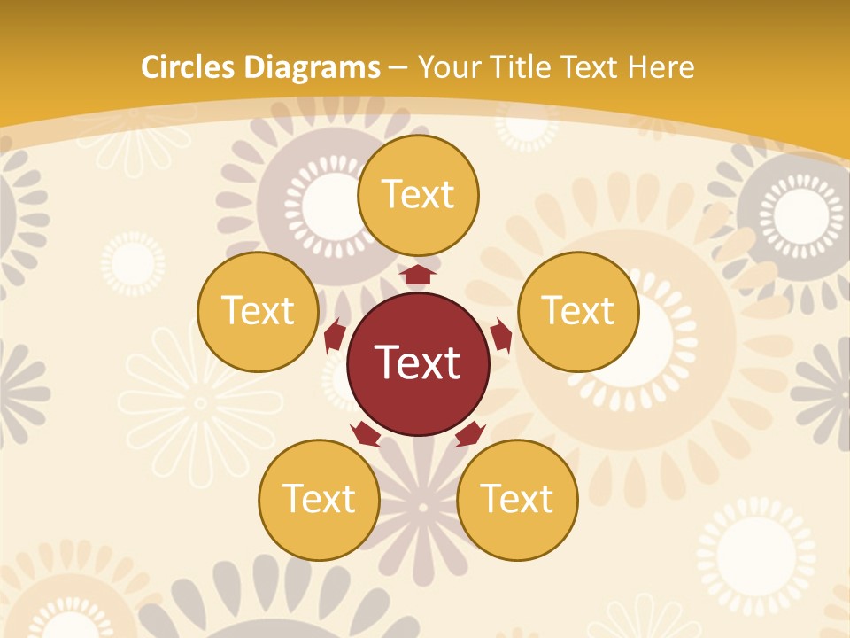 A Powerpoint Presentation With A Flower Pattern On It PowerPoint Template