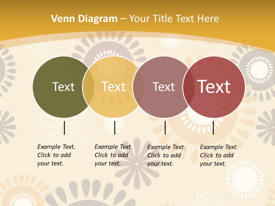 A Powerpoint Presentation With A Flower Pattern On It PowerPoint Template