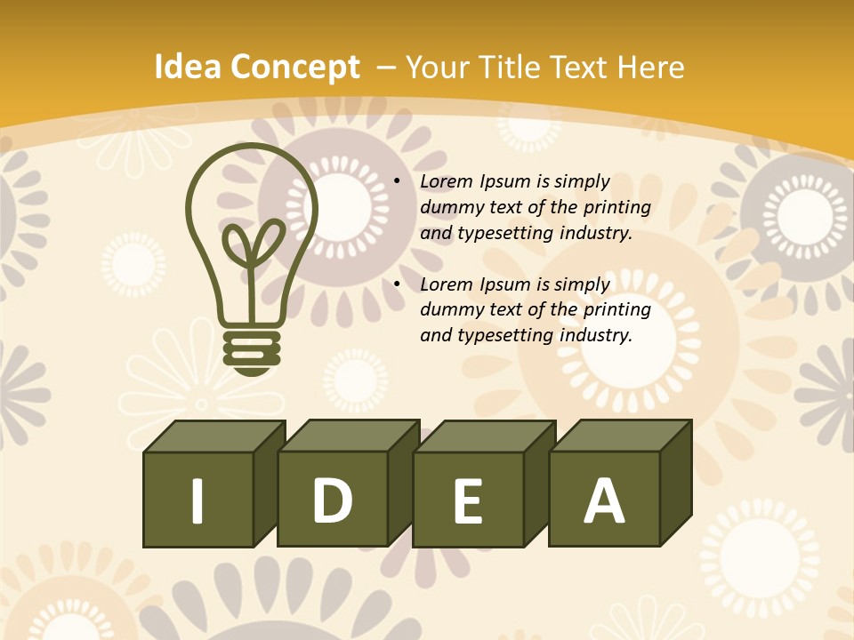 A Powerpoint Presentation With A Flower Pattern On It PowerPoint Template