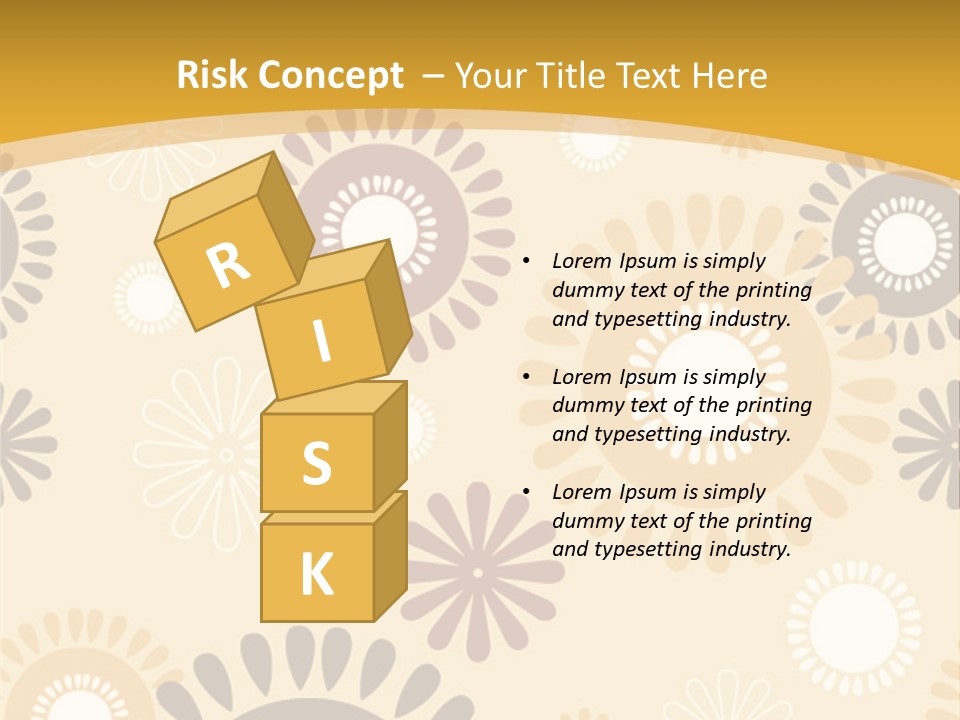 A Powerpoint Presentation With A Flower Pattern On It PowerPoint Template