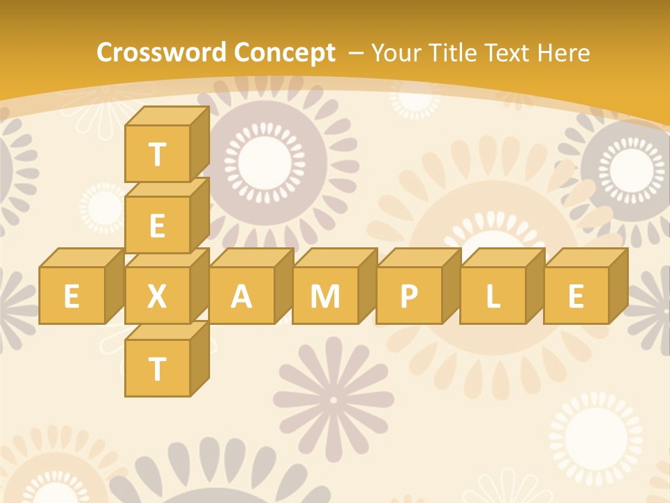 A Powerpoint Presentation With A Flower Pattern On It PowerPoint Template