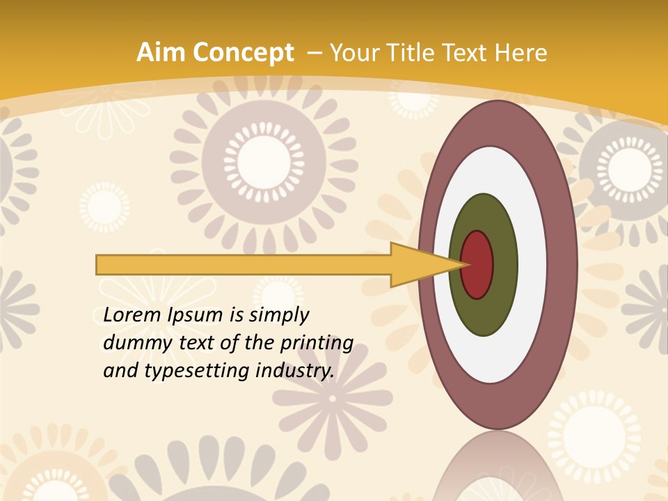 A Powerpoint Presentation With A Flower Pattern On It PowerPoint Template