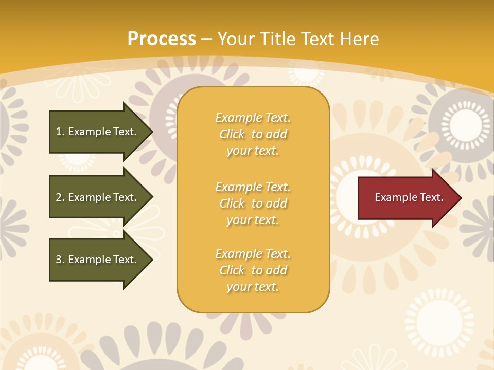 A Powerpoint Presentation With A Flower Pattern On It PowerPoint Template