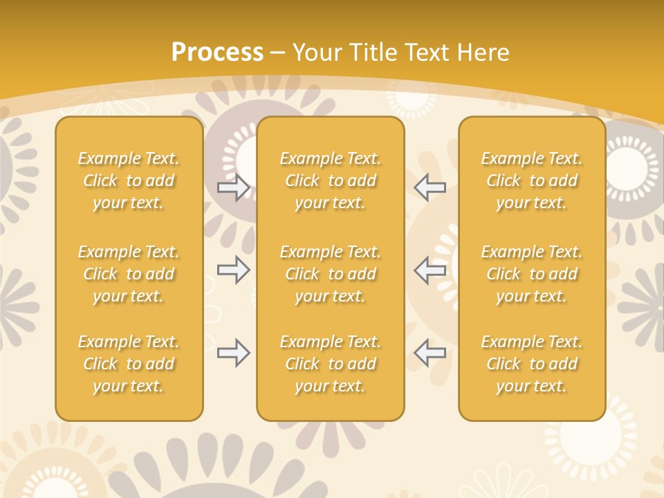 A Powerpoint Presentation With A Flower Pattern On It PowerPoint Template