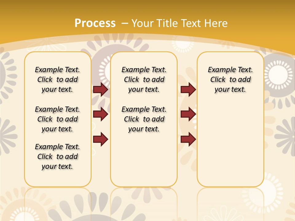 A Powerpoint Presentation With A Flower Pattern On It PowerPoint Template