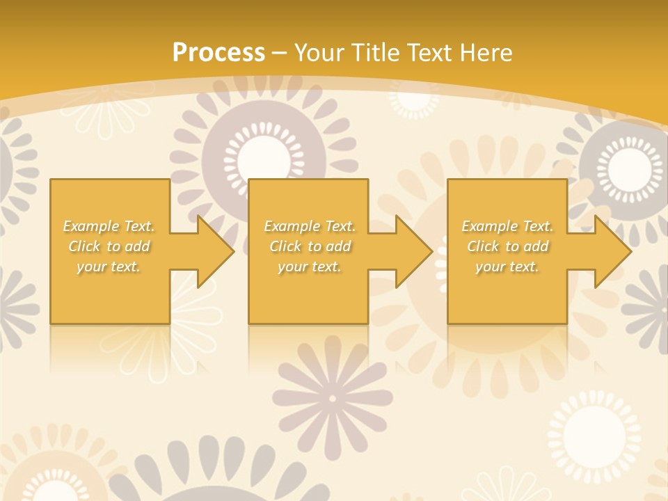 A Powerpoint Presentation With A Flower Pattern On It PowerPoint Template